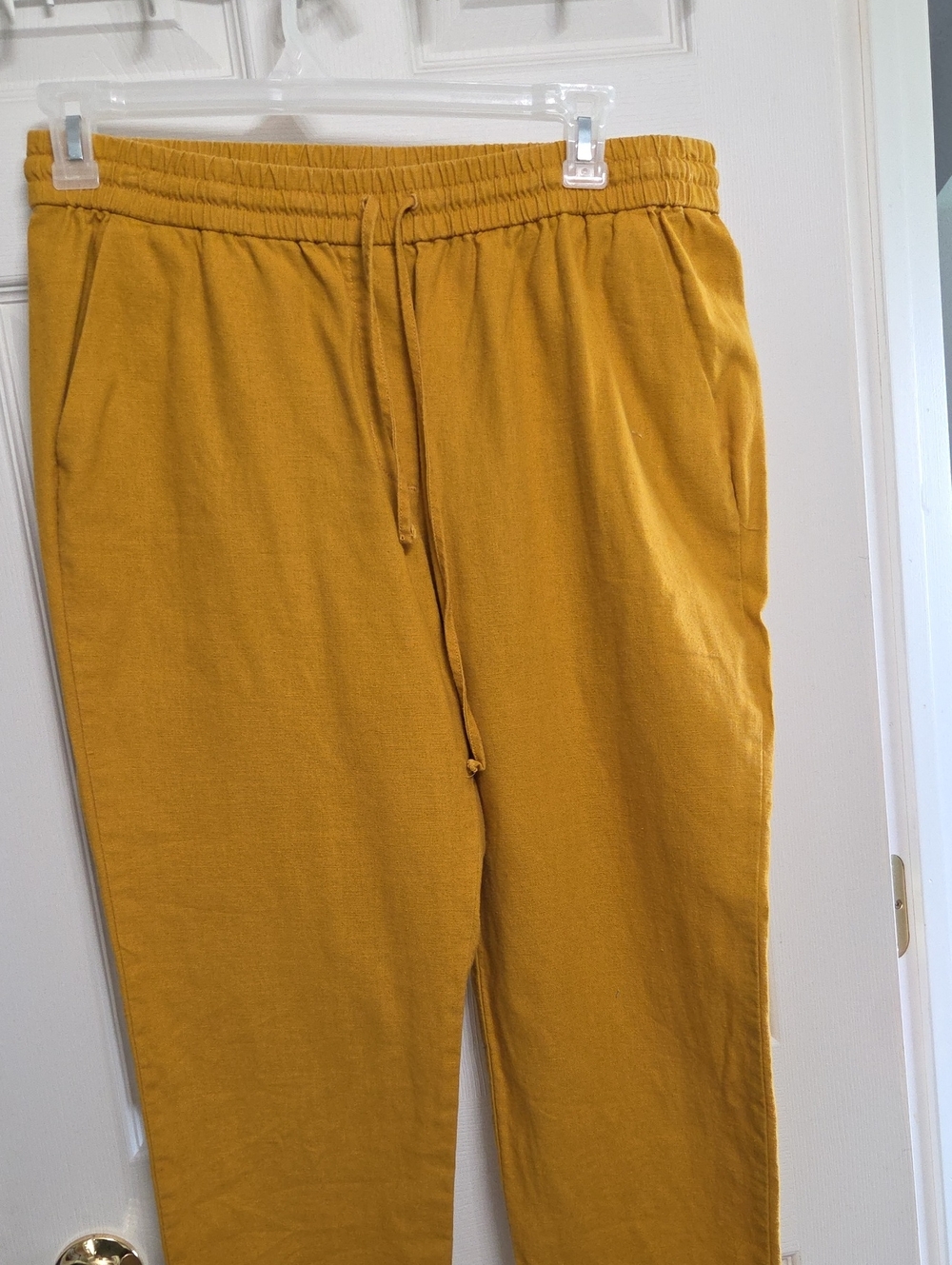 J Crew Womens Mustard Drawstring Casual Pants